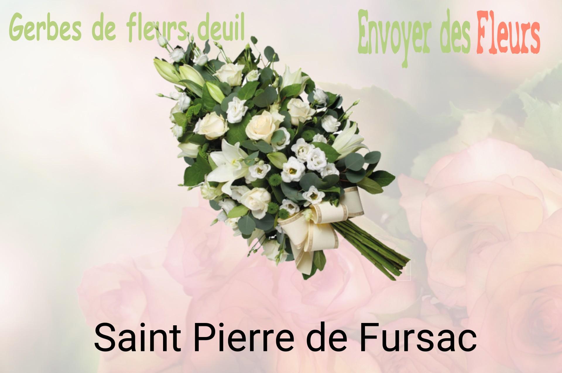 Gerbe de fleurs de deuil livrée à Saint-Pierre-de-Fursac